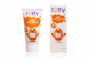 Totty Детская зубная паста со вкусом апельсина 3+, 50 мл